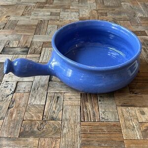 Blue Stoneware R.K. Wachau Pottery Austria Soup Chili Bowl 8 1/2” diameter